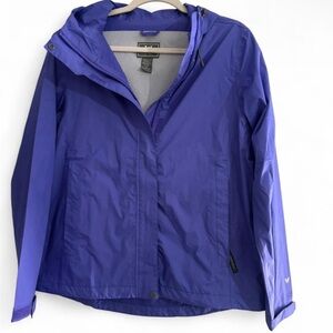 White Sierra Blue Utility Jacket Lightweight Water-Resistant